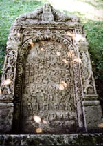 A tombstone, the cemetery in Zolotoi Potok, 1633